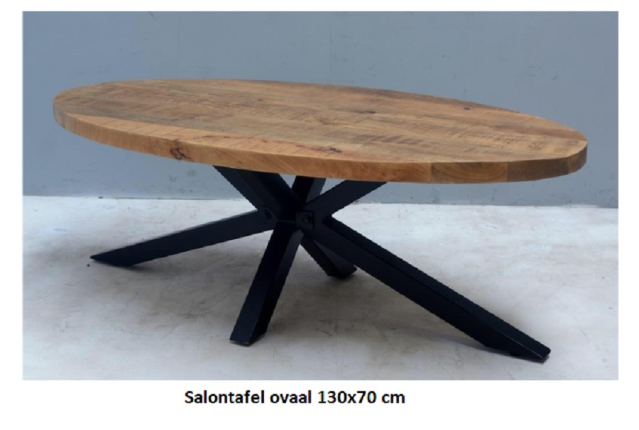 Met opzet enz Vooruit Nu ook eettafels. Ovale eettafel 240x110 cm in robuust mangohout. - Tilburg  - Donders Meubel